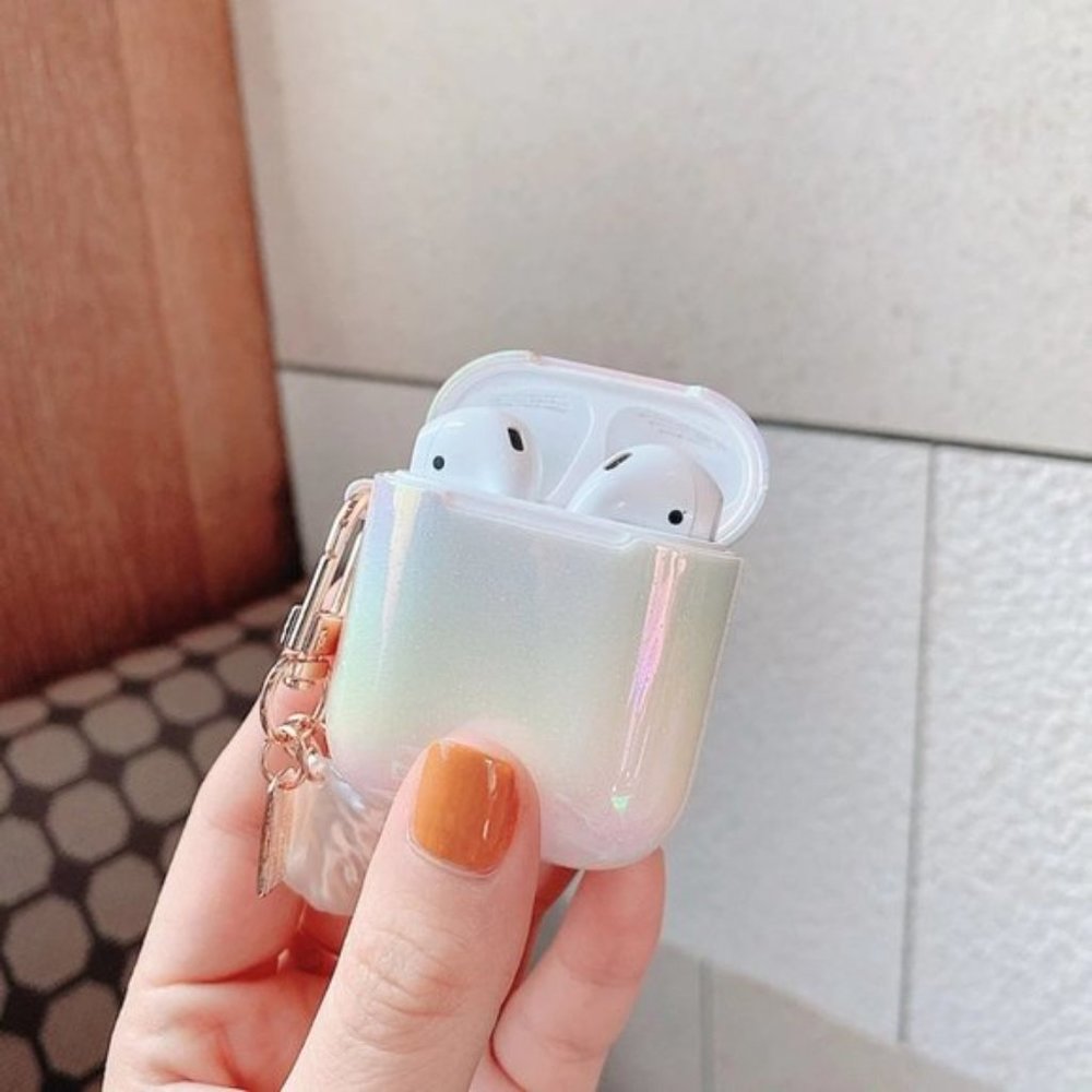 NEW Shell Hard Apple Airpods 1 2 Pro Keychain case - Picture 4 of 8
